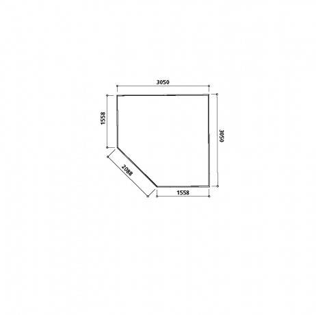 Abri de jardin NANCY en bois 7,78 m², Toiture Shingle rouge - Imagen 4
