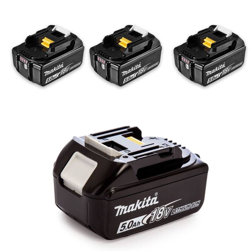Pack 4 Batteries 18V 5Ah BL1850 - MAKITA - Chargeur double DC18RD + coffet MaKpac - 197626-8 - Image 2