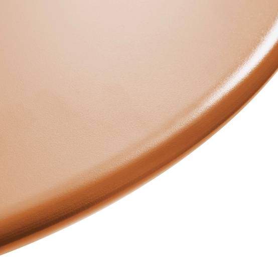 Oviala - Table de jardin ronde bistrot avec plateau rabattable 70 cm caramel Palavas - Oviala - Image 6