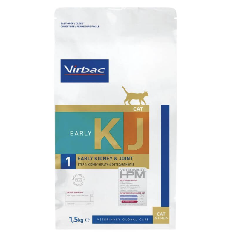 Virbac HPM Cat Early Kidney & Joint KJ1 - 3 kg - Imagen 2
