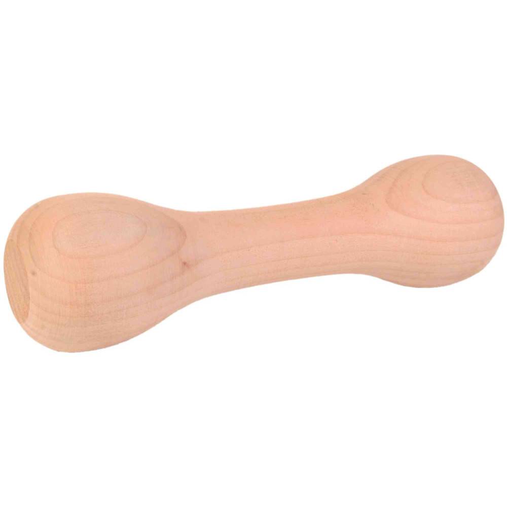 Trixie - Trixie - Haltère de traction en bois ronde jeux 400 g pour chien