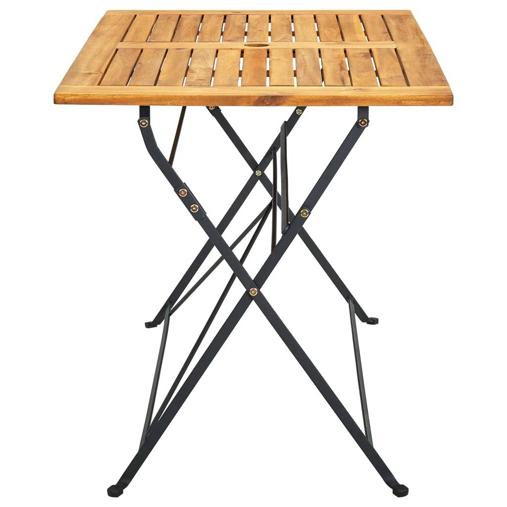 PANGIVO - Table pliable de jardin bois d'acacia massif 120 x 70 x 74 cm - PANGIVO - Image 3