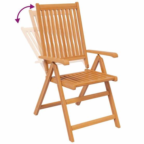 Vidaxl - Ensemble à manger de jardin 7 pcs Bois d'acacia massif 120-170 cm vidaXL 3079644 - Image 9