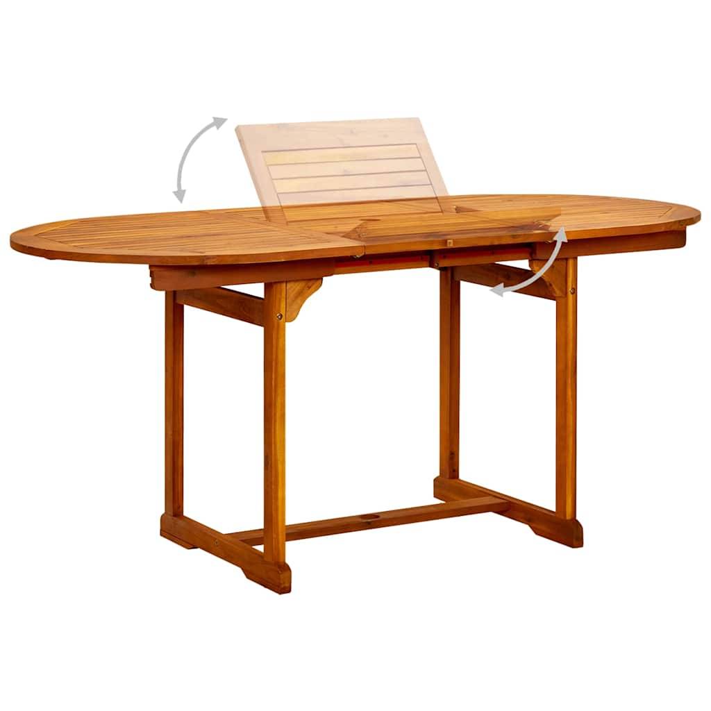 Vidaxl - Ensemble à manger de jardin 7 pcs Bois d'acacia massif 120-170 cm vidaXL 3079644 - Image 8