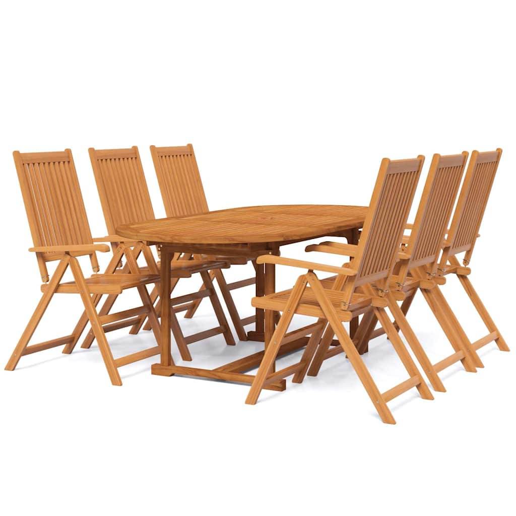 Vidaxl - Ensemble à manger de jardin 7 pcs Bois d'acacia massif 120-170 cm vidaXL 3079644 - Image 2