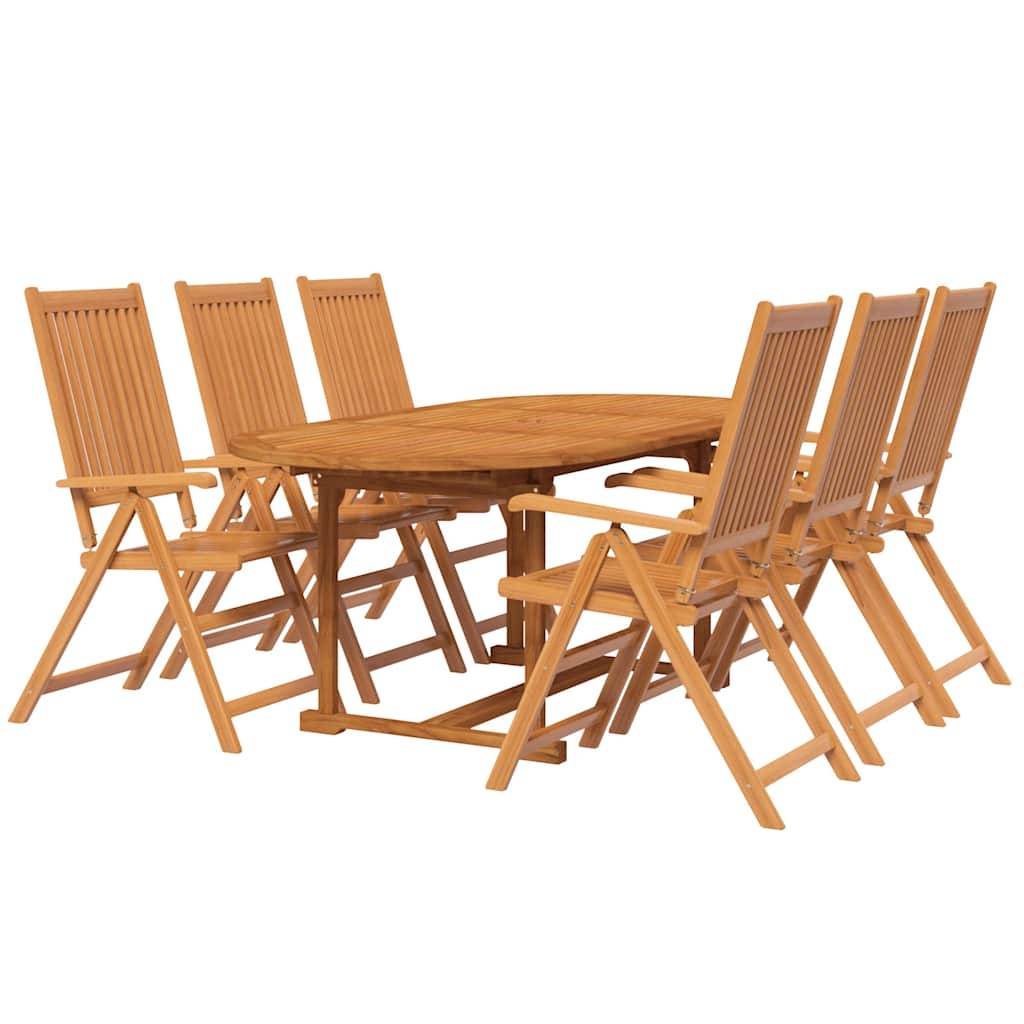 Vidaxl - Ensemble à manger de jardin 7 pcs Bois d'acacia massif 120-170 cm vidaXL 3079644 - Image 4