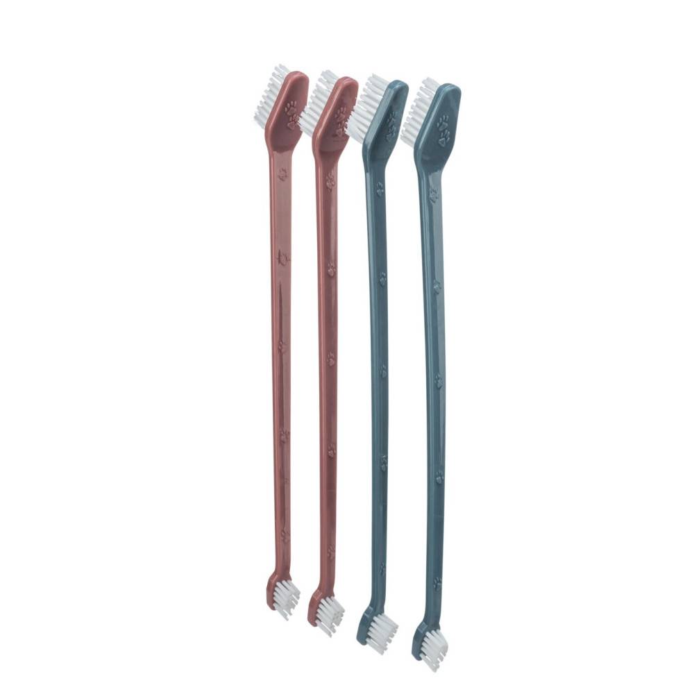 Trixie - Set de 4 brosses à dents pour chat et chien - Imagen 2