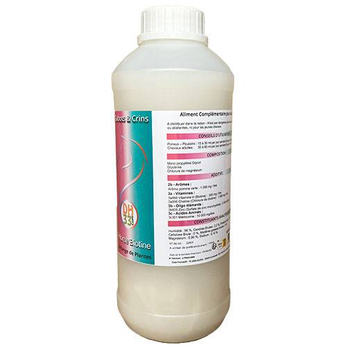 Horse'Biotine Liquide 1L - Source de  Biotine Cheval DISTRI'HORSE33 - Imagen 1
