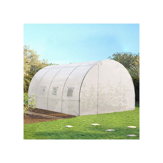 Serre tunnel de jardin 12M² blanche gamme maraîchère ZEBRA 4x3M - Image 3