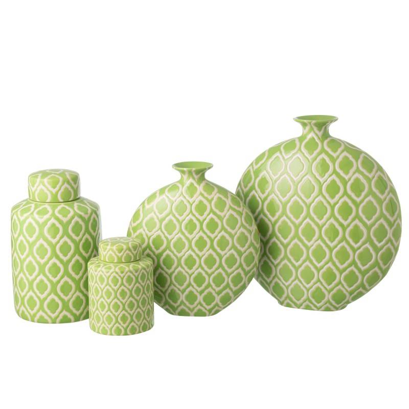 J-Line - Vase en porcelaine vert 40x17x43 cm - J-Line - Image 3