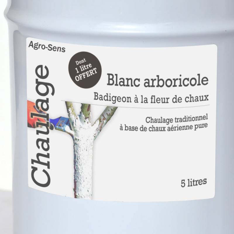 Blanc arboricole à la chaux pure 5 litres - Agro Sens - Image 2