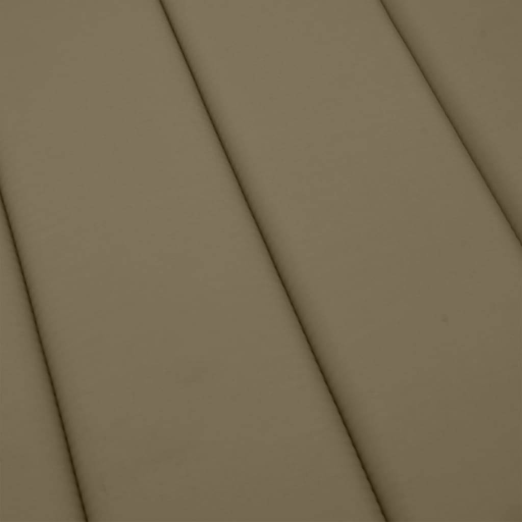 PANGIVO - Coussin de chaise longue polyester taupe mélangé 200 x 60 x 4 cm - PANGIVO - Image 7