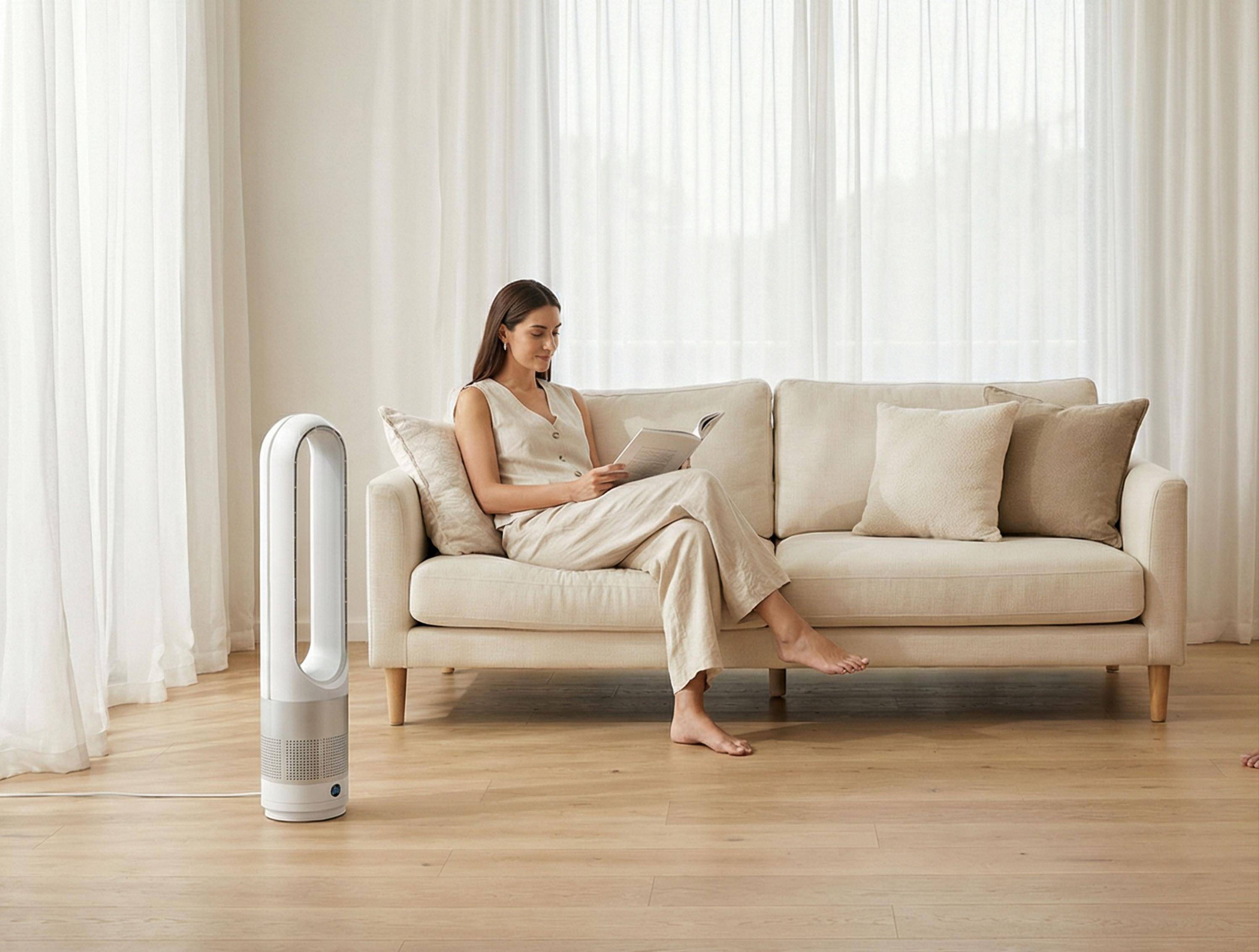 Ventilateur sans pale avec oscillation et 8 vitesses - Purline - Image 2