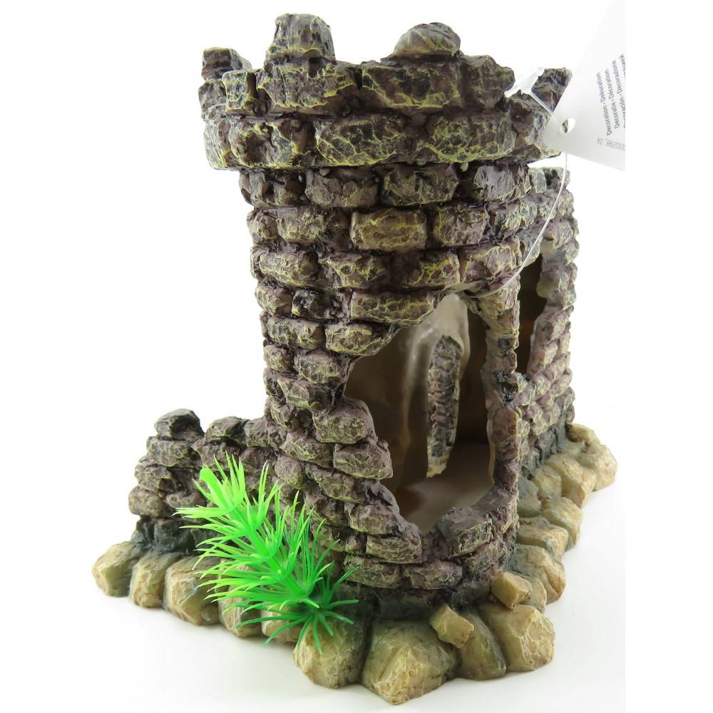 Ruine château 20 x 17 x 17 cm pour aquarium - Imagen 2