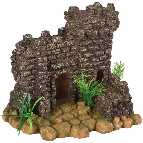 Ruine château 20 x 17 x 17 cm pour aquarium - Image 1