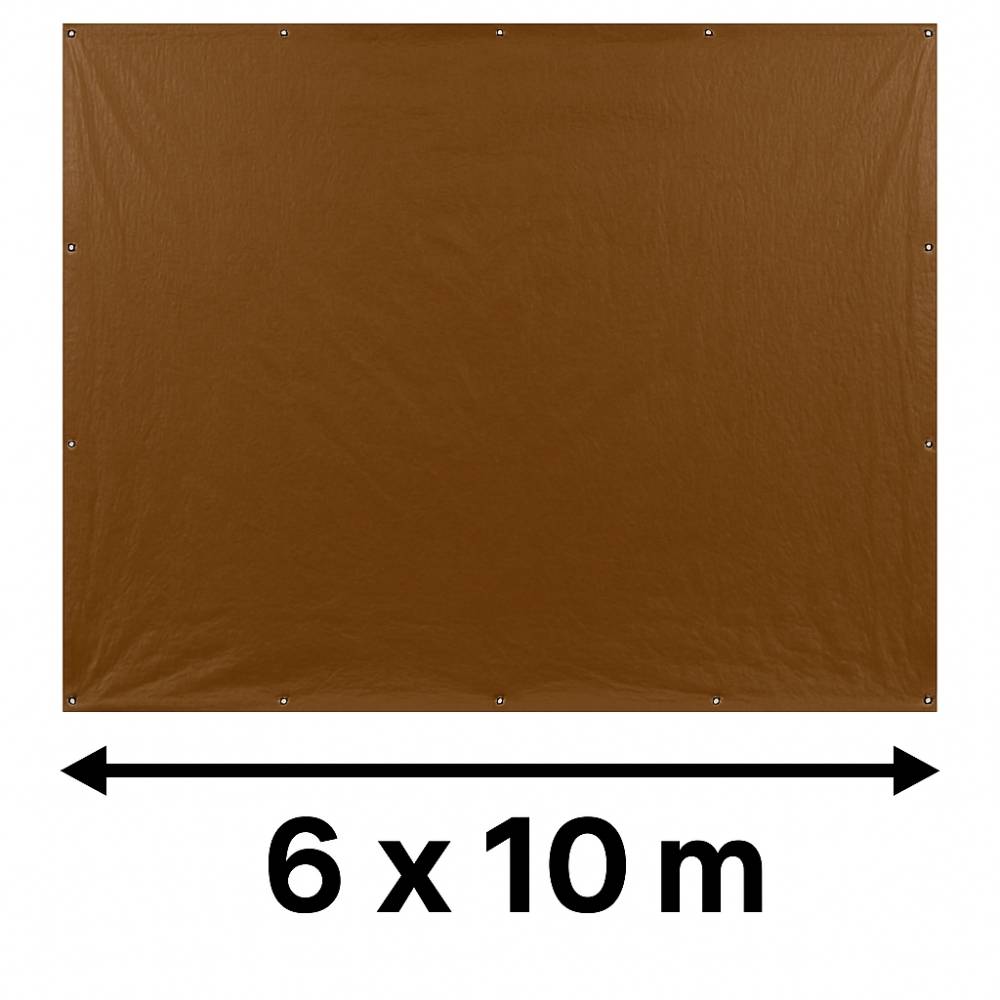 Bâche lourde réversible vert marron 6 x 10 m