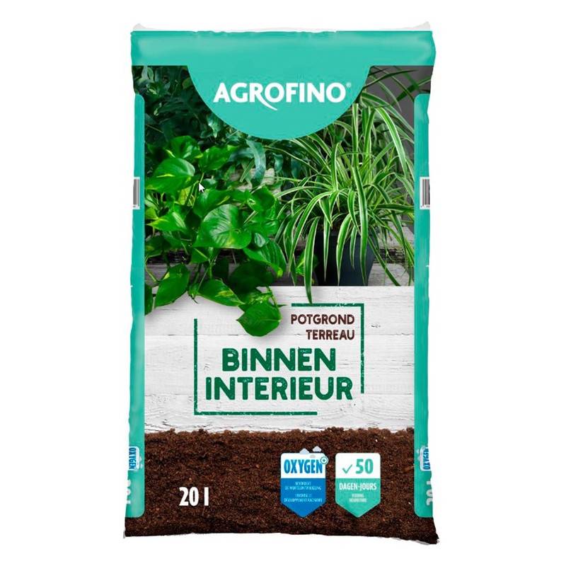 Fleur - Terreau plante d'intérieur Agrofino 50 jours de nutrition 20L - Fleur