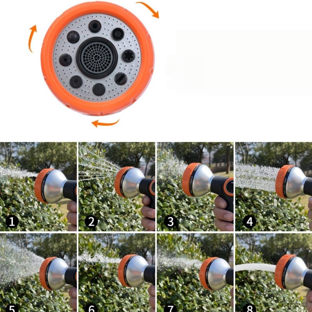 Pistolet d'Arrosage du Jardin 8 Modèles Réglables - IntiMeg - Image 3