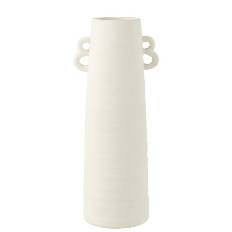 J-Line - Vase en céramique blanc 22x18x55 cm - J-Line - Image 1