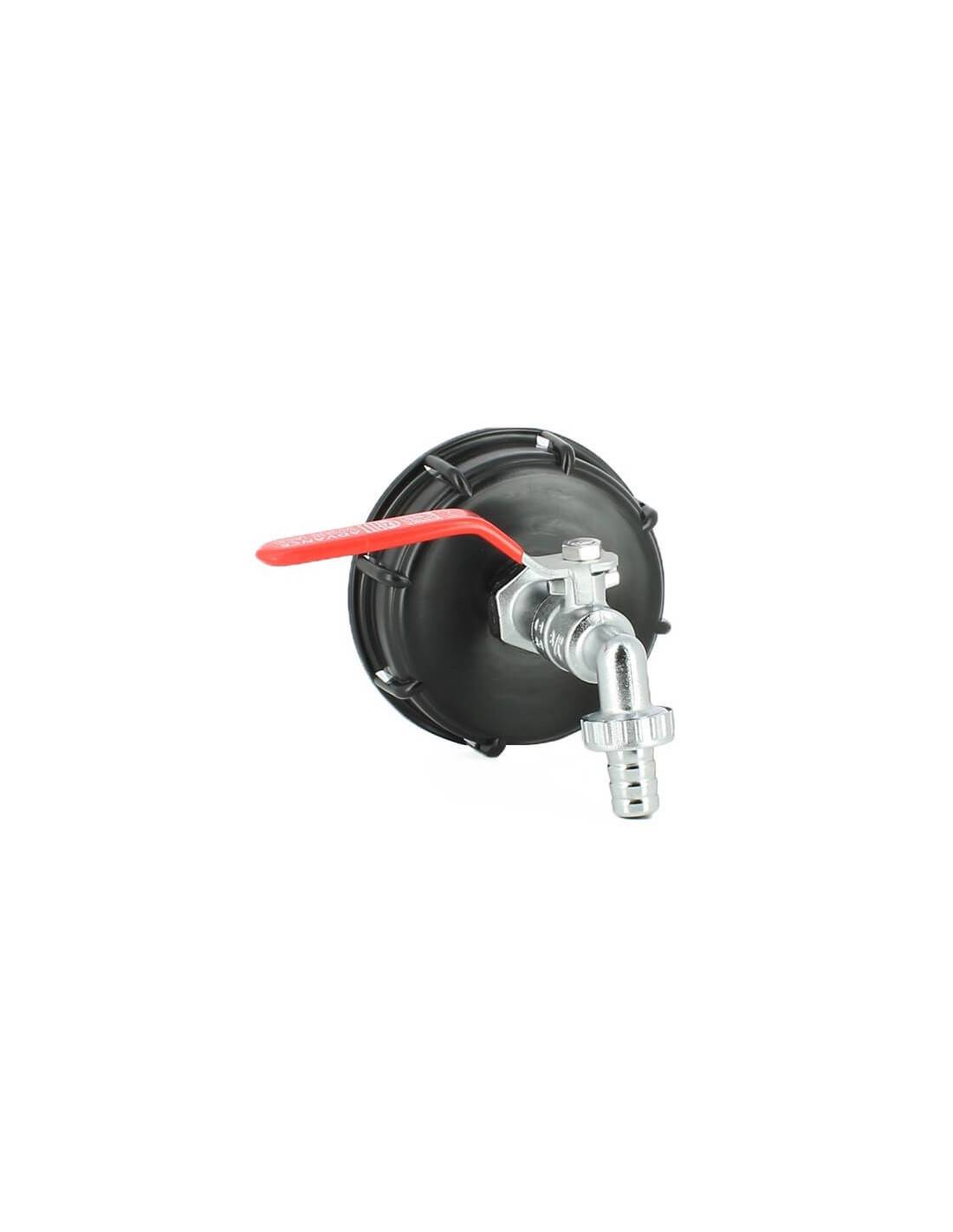 Raccord cuve eau S100X8 - Robinet laiton chromé 15 mm - Imagen 1