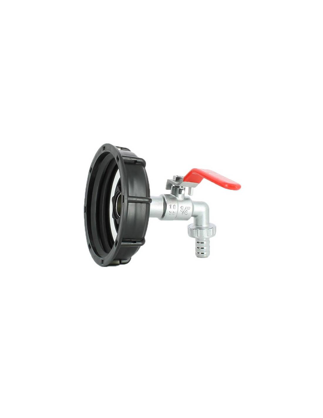 Raccord cuve eau S100X8 - Robinet laiton chromé 15 mm - Imagen 3