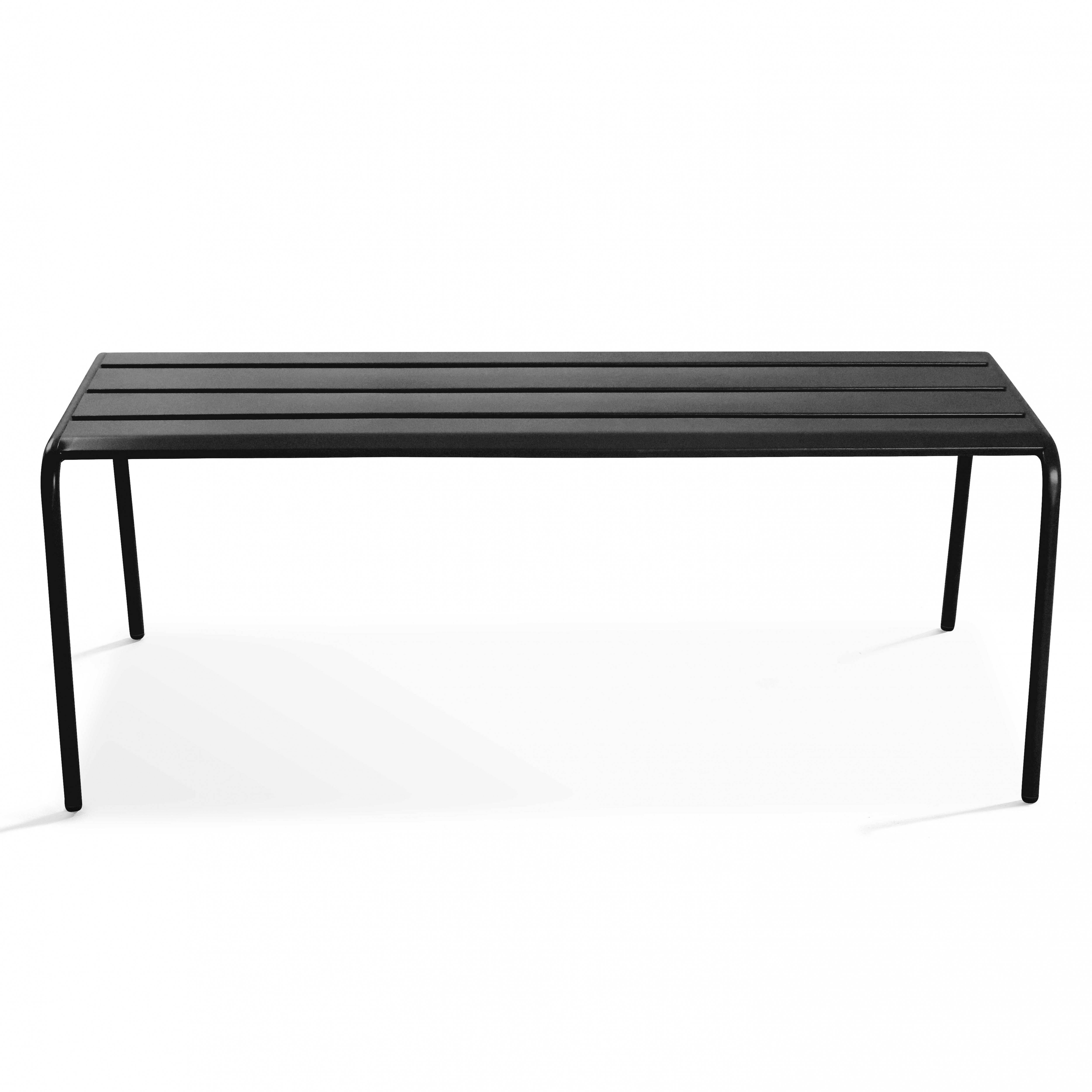 Oviala - Banc de jardin en acier anthracite Palavas - Oviala - Imagen 4