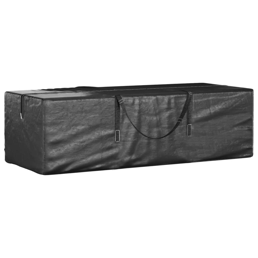 Sacs de rangement pour sapin de Noël polyéthylène noir 135 x 40 x 55 cm - PANGIVO - Image 3