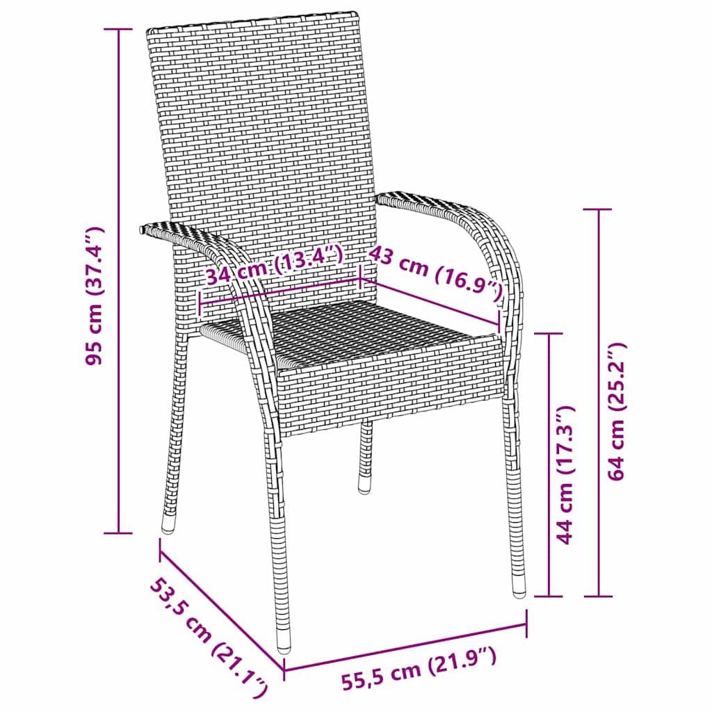 ComfortXL - Salon de Jardin 4 Places pour Repas en Plein Air avec Table en Verre Marron – ComfortXL Outdoor Living - Image 8