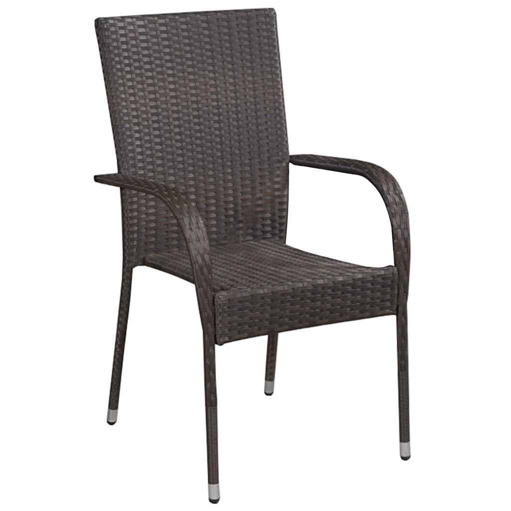 ComfortXL - Salon de Jardin 4 Places pour Repas en Plein Air avec Table en Verre Marron – ComfortXL Outdoor Living - Image 6