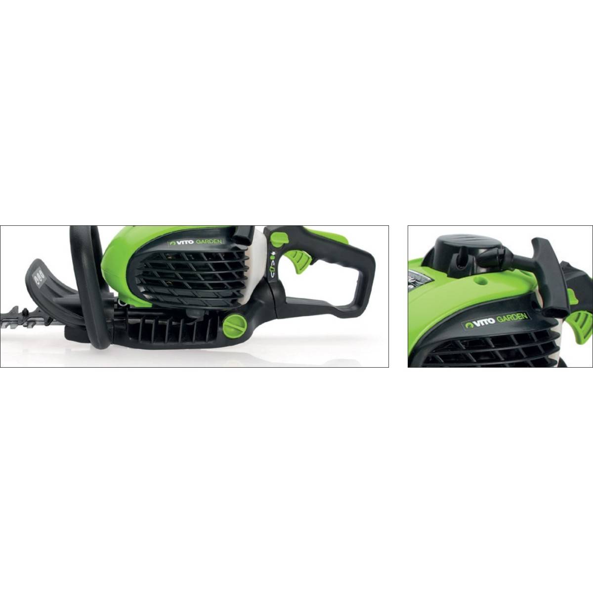 Taille Haies thermique 25cm3 Moteur 2 Temps Lame 55cm Rotation 90° VITO - Imagen 4