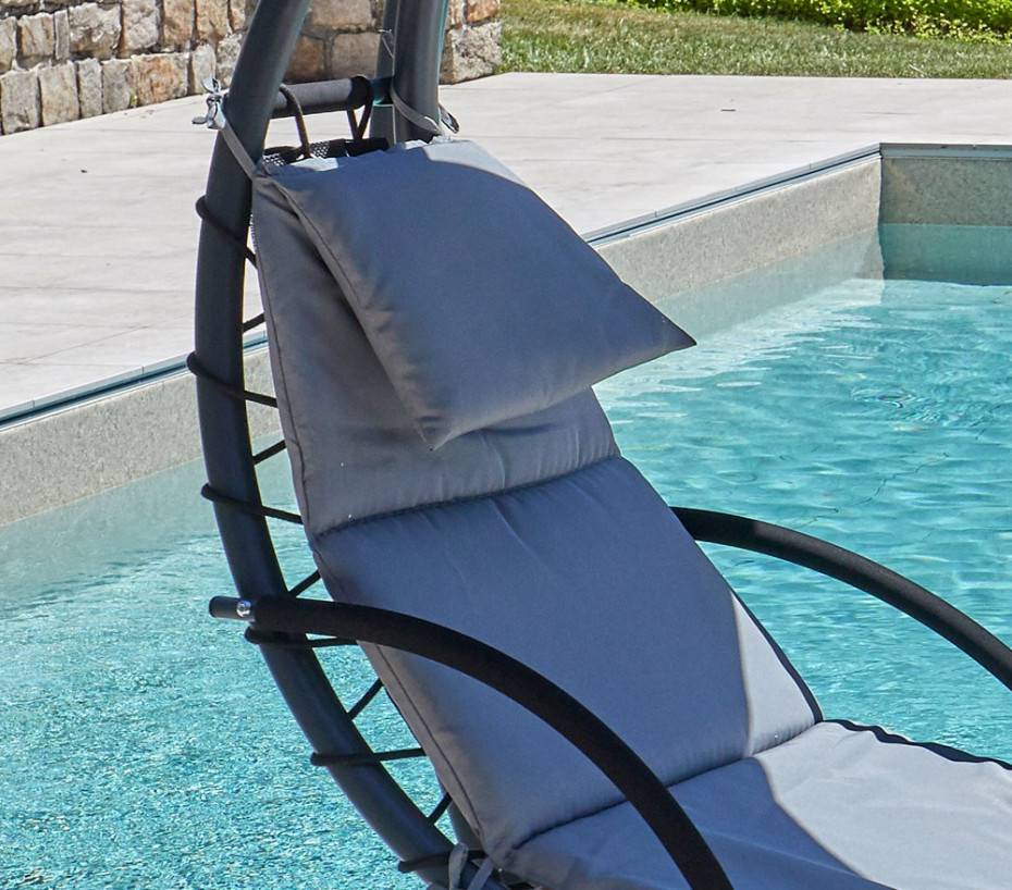 Transat de jardin suspendu  gris anthracite  BENDIGO - Image 2