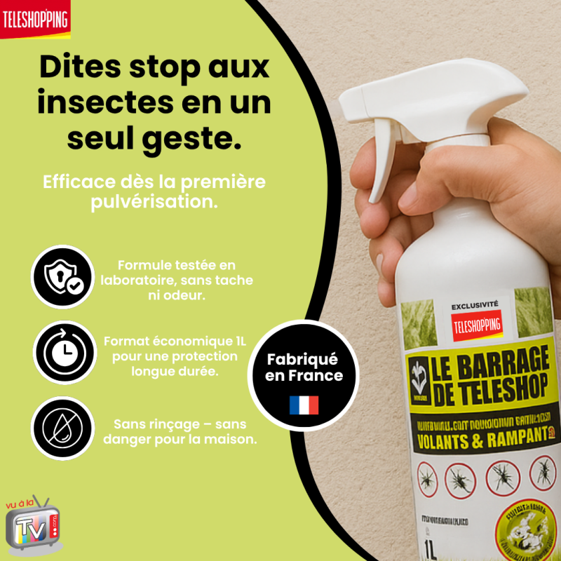barrage aux insectes teleshopping | interieur & exterieur | spray fourmis | multi|insectes | anti pucerons plantes exterieur- VENTEO - Image 5