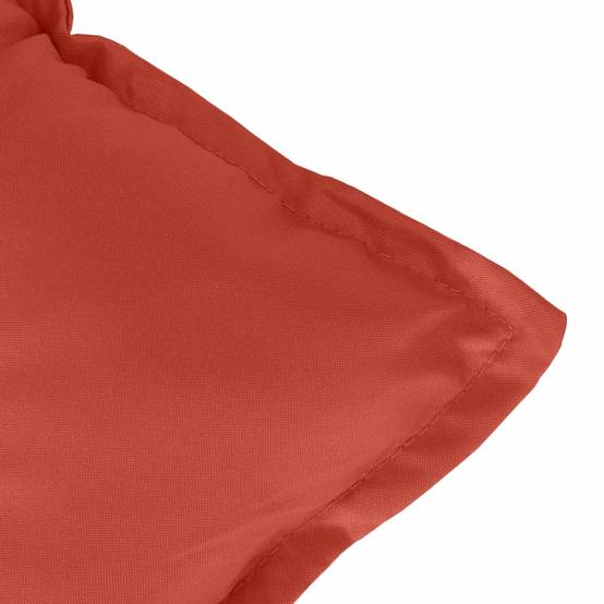Coussins de chaise dossier haut polyester rouge mélangé 120 x 50 x 7 cm - PANGIVO - Image 9