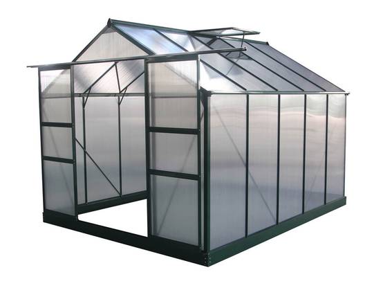 Habitat Et Jardin - Serre Jardin Polycarbonate "dahlia" Vert Sapin 7,67 M² -habitat Et Jardin - Image 1