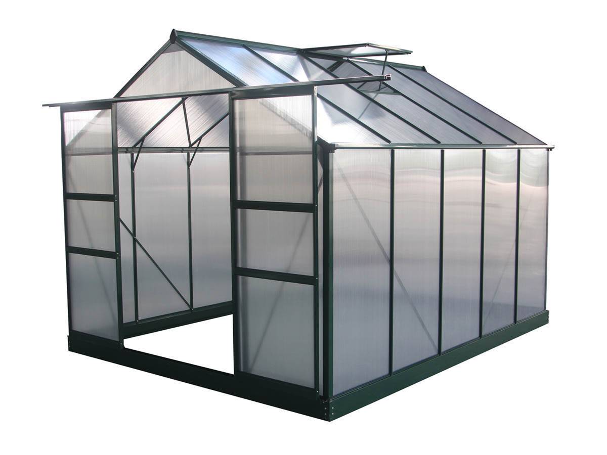 Habitat Et Jardin - Serre Jardin Polycarbonate "dahlia" Vert Sapin 7,67 M² -habitat Et Jardin - Image 1