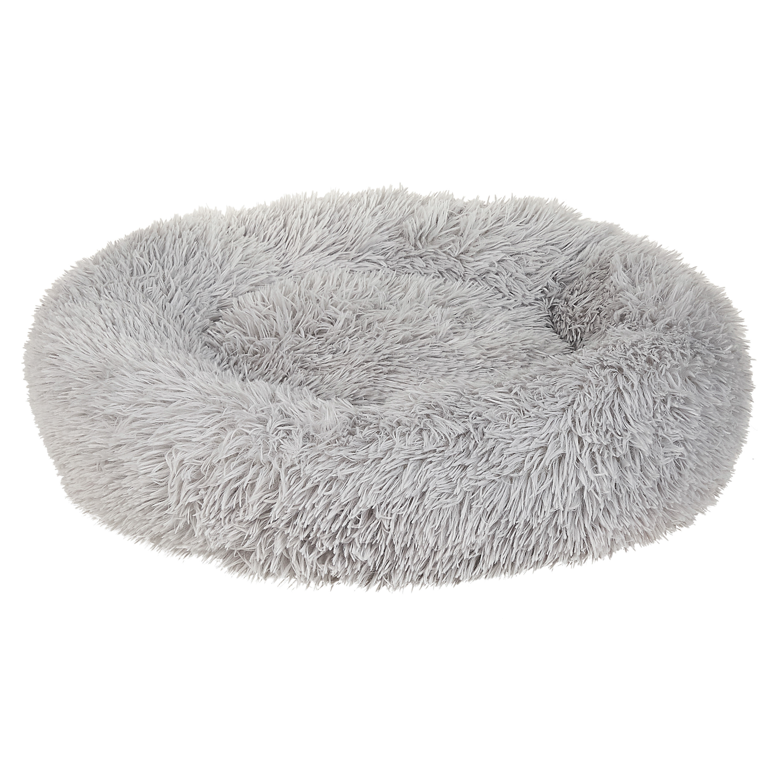 Beliani - Lit pour animal Fourrure synthétique Gris clair KULU - 60x60x15- Beliani - Image 2