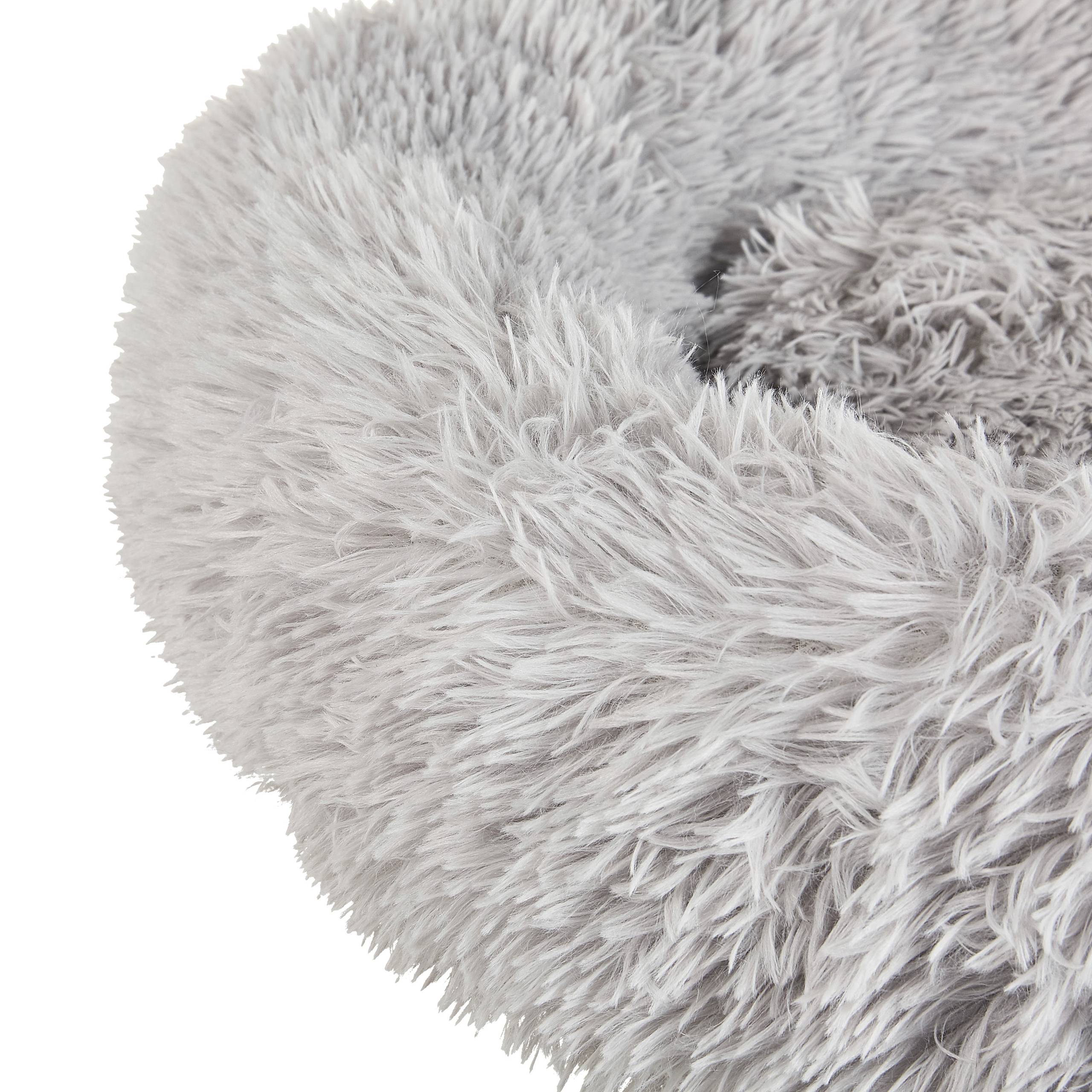 Beliani - Lit pour animal Fourrure synthétique Gris clair KULU - 60x60x15- Beliani - Image 4