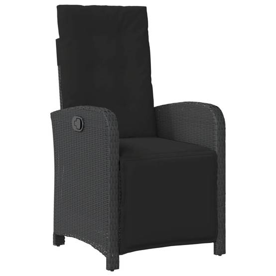 Vidaxl - Ensemble de bistro 3 pcs avec coussins noir résine tressée vidaXL 3212456 - Image 7