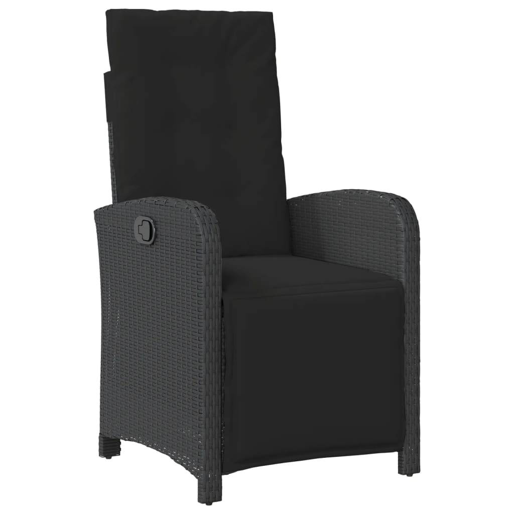 Vidaxl - Ensemble de bistro 3 pcs avec coussins noir résine tressée vidaXL 3212456 - Image 7