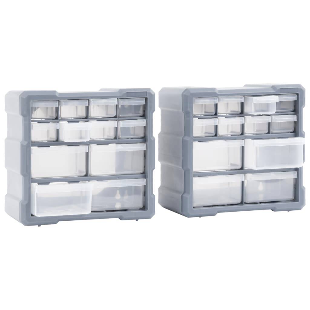 Helloshop26 - Organisateurs multi-tiroirs avec 12 tiroirs 2 pièces 26,5 cm - Imagen 4