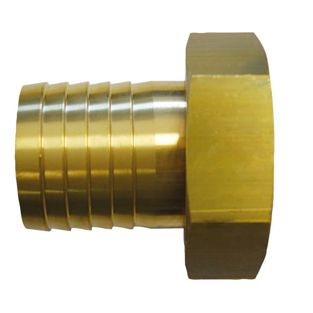 Nez de robinet cylindrique à écrou 6 pans, F50x60, pour tuyau de Ø40, avec joint Boutté