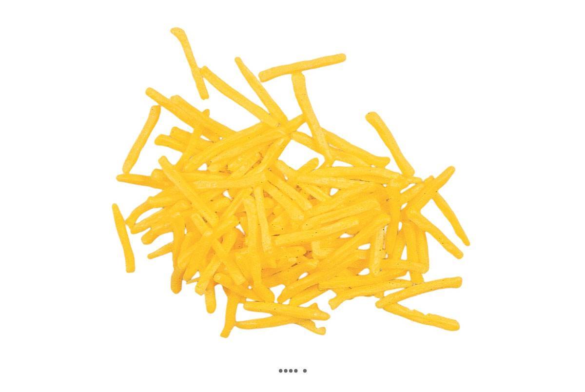 Artificielles - Frites artificielles en lot de 100 en Plastique soufflé L 60 mm - Imagen 2