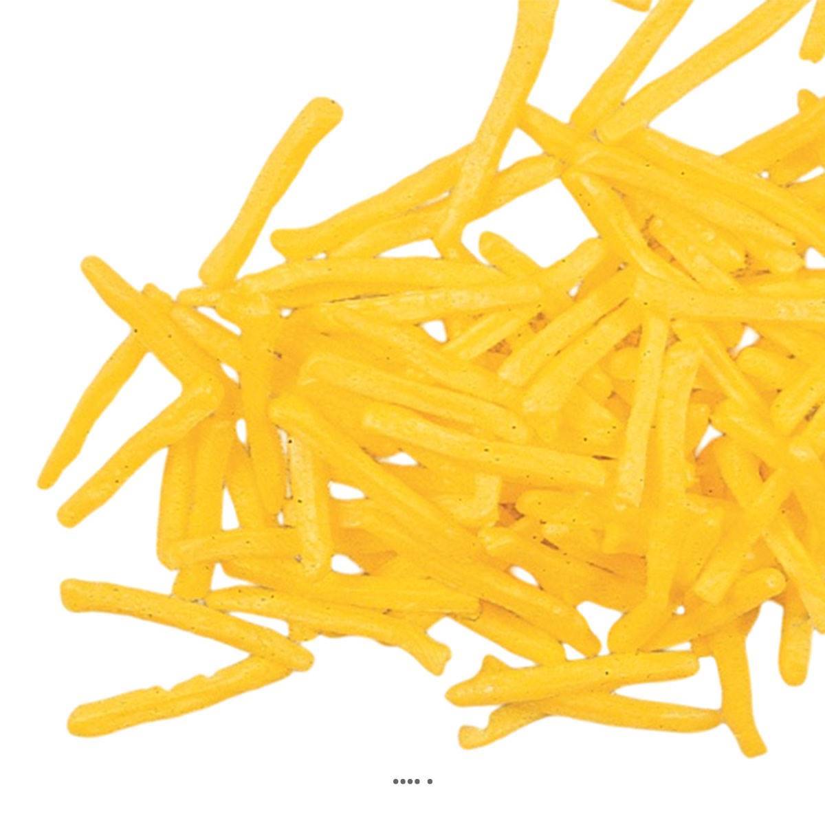 Artificielles - Frites artificielles en lot de 100 en Plastique soufflé L 60 mm - Imagen 3