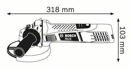 Bosch Professional - Kit spécial carrelleur BOSCH - meuleuse GWS 7-125 + 2 disques diamant + 1 sac de transport - 06159975H2 - Imagen 5