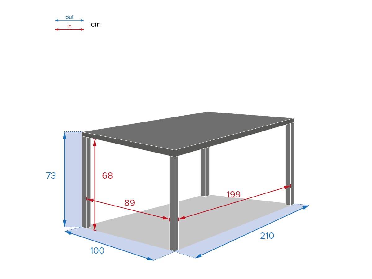 Hesperide - Ensemble repas table de jardin rectangulaire alu Piazza Graphite + 8 fauteuils Piazza - Hespéride - Imagen 3
