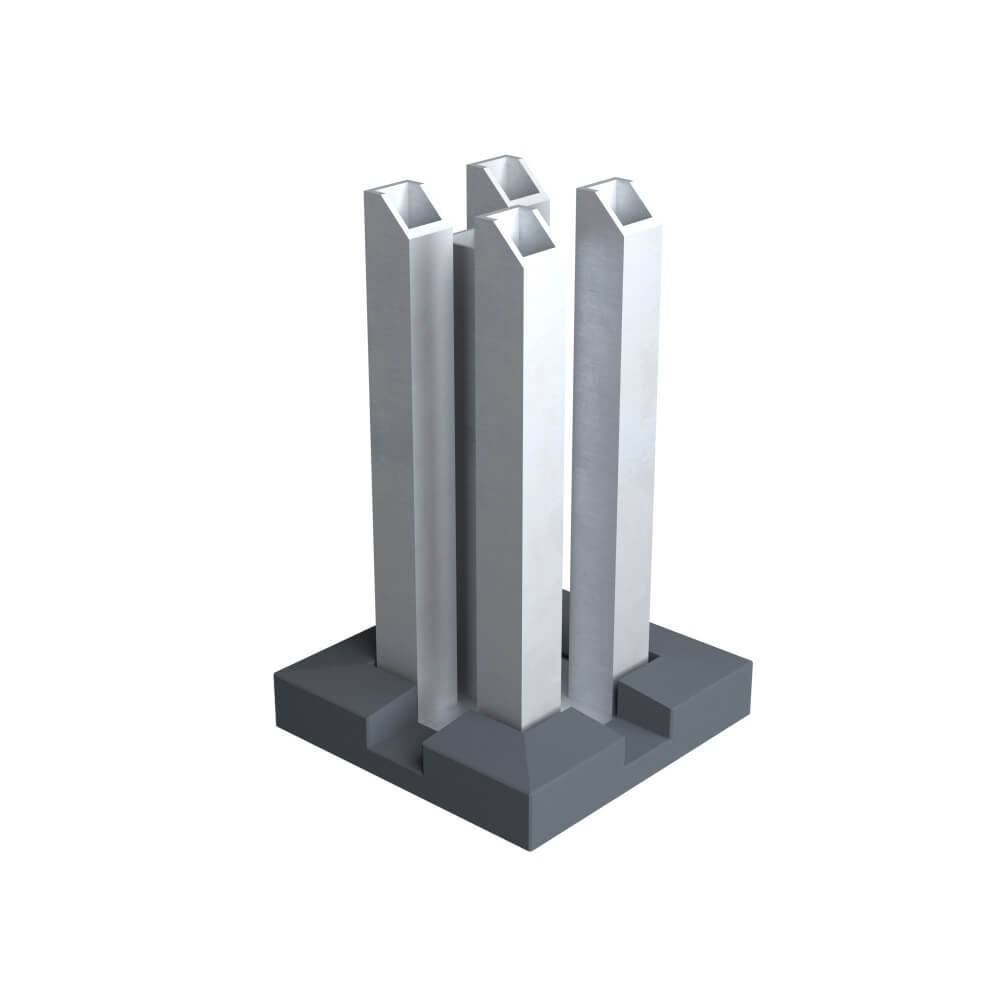 Kit Clôture Aluminium BAHIA & CRUZ ipé 9,20x1,8m - Bois Composite & Aluminium - Poteaux Gris - Brise Vue - Palissade - Image 9