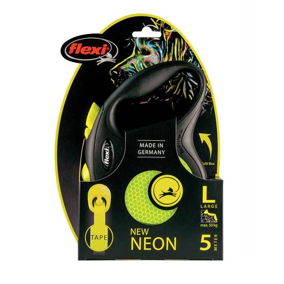 Flexi - Flexi laisse néon sangle 5 mètres L pour chien max 50 kg - Image 9
