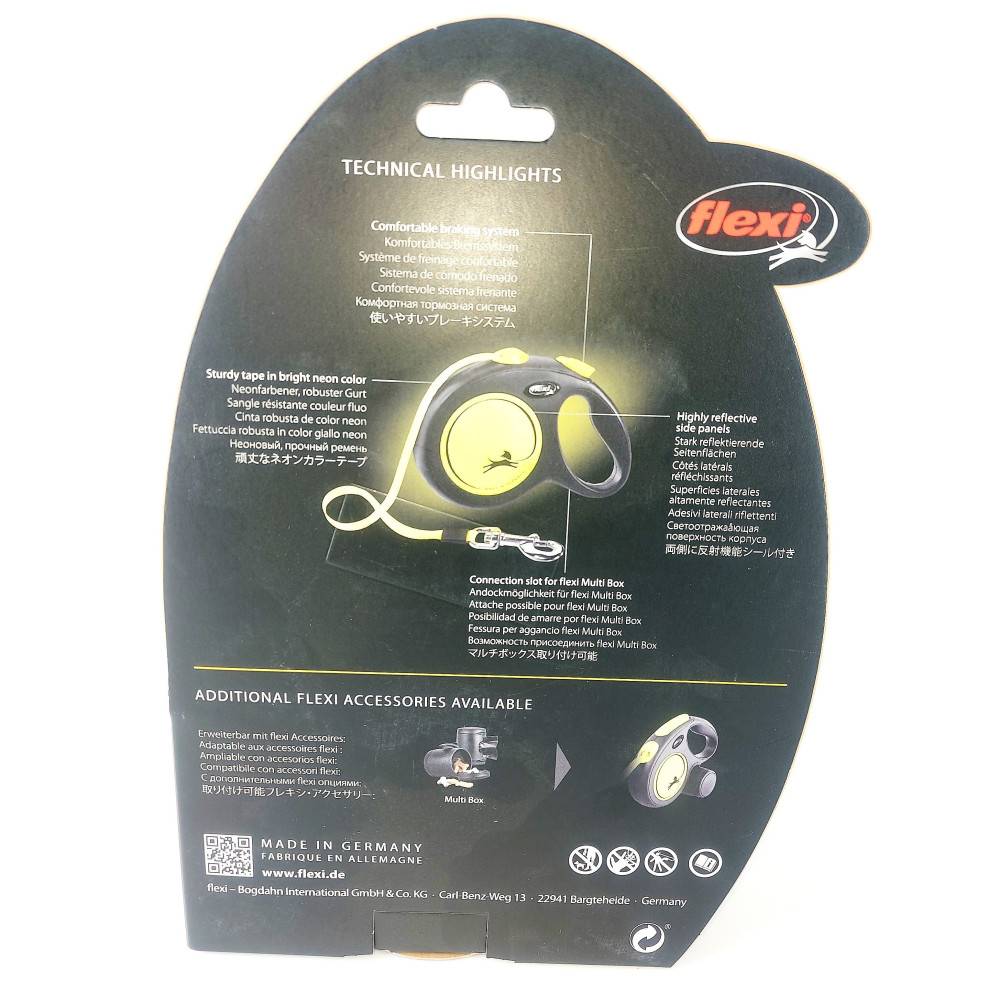 Flexi - Flexi laisse néon sangle 5 mètres L pour chien max 50 kg - Image 7