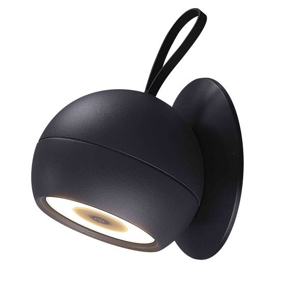 Lumisky - Lampe nomade ORBY Noir Aluminium H14.5 cm - Imagen 1