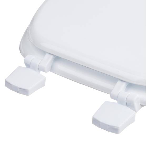 Abattant WC en Bois "Bathroom" 43cm Blanc - Image 2